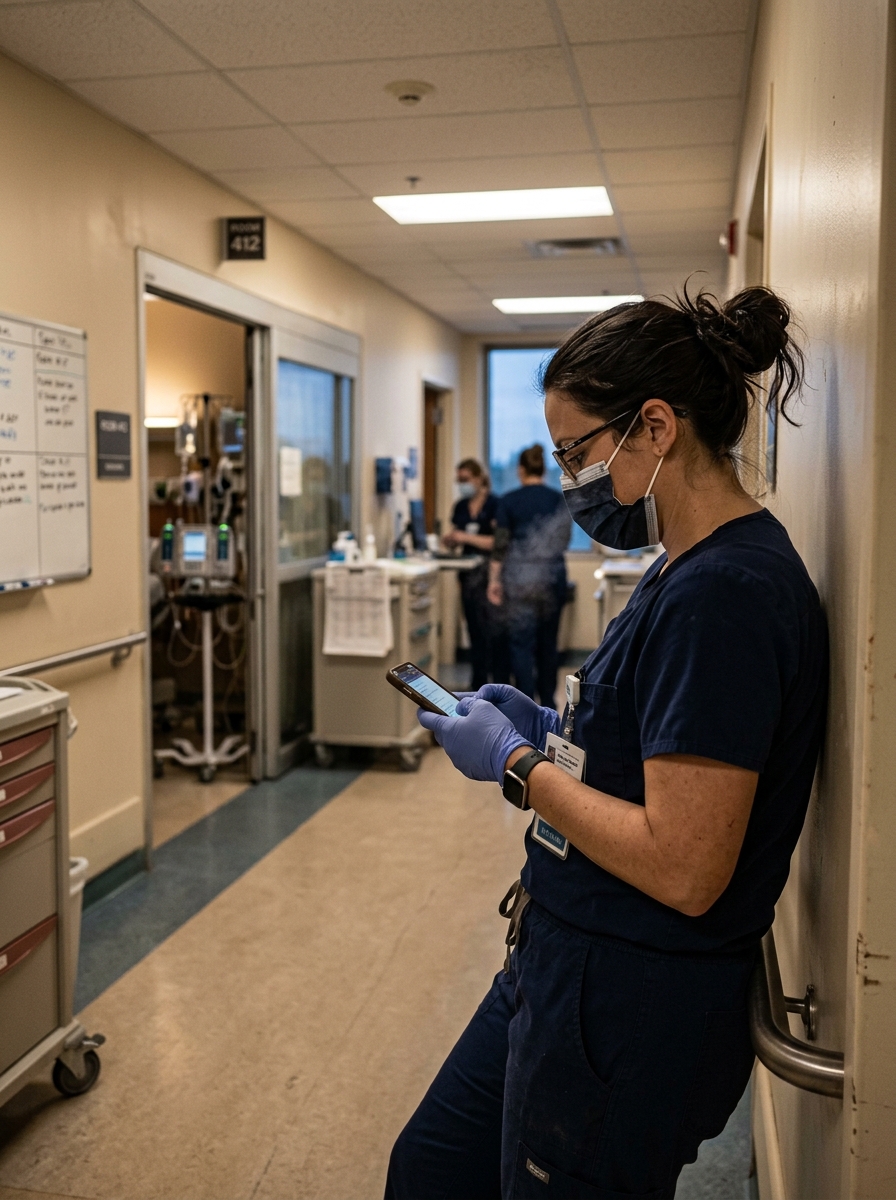 Healthcare worker on-site